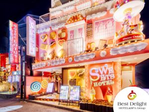 池袋北口のSWEETS HOTEL（スイーツホテル）の外観。池袋メンズエステGirlsSpaのホテル案内画像です。