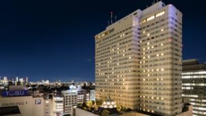 池袋西口のホテルメトロポリタンの外観。池袋メンズエステGirlsSpaのホテル案内画像です。